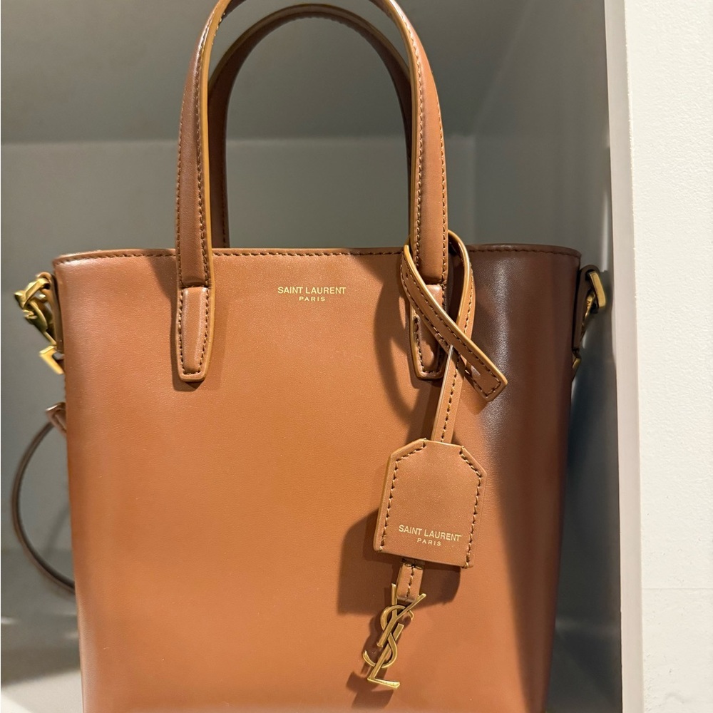 MINI TOY SHOPPING SAINT LAURENT IN BOX LEATHER